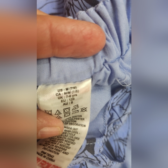 Haute Hippie Kids Style Blue Daisy Cross Strap Romper Size M 7/8 - Picture 5 of 5